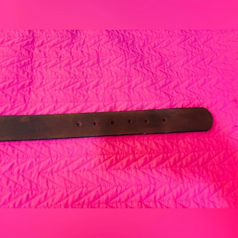 BMW LIMITED EDITION VINTAGE BROWN LEATHER BELT